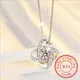 LEKANI-Colliers pendentif en cristal Everver pour femme argent regardé 925 bijoux en argent pur