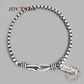 Bracelets chics unisexes en argent 925 pour hommes et femmes bracelets de style vintage bracelet