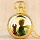 Montre de poche à quartz populaire pour enfants thème du film Little Prince collier horloge Fob