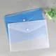 Enveloppe transparente en plastique étanche avec fermeture à pression sac à documents A4 dossier