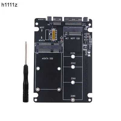 Adaptateur SSD M2 mSATA SSD mSATA vers SATA 3.0 carte 6Gbps convertisseur M.2 vers SATA Riser pour