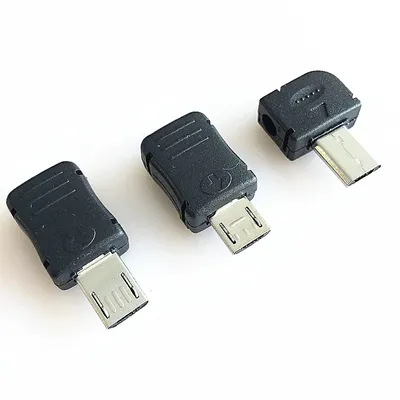 Connecteur Micro USB 5 broches mâle 10 pièces/lot fiche longue/courte/coudée données de soudage