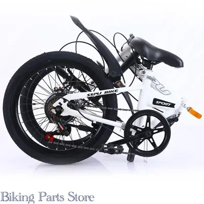 Vélo pliant de 20 pouces 7 vitesses freins à disque léger et portable pour adultes enfants