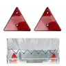 Réflecteurs triangulaires de remorque rouge réflecteurs pour poteaux de porte réflecteurs