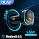 Chargeur de voiture Bluetooth 5.0 mains libres transmetteur MP3 FM chargeur rapide PD 25W