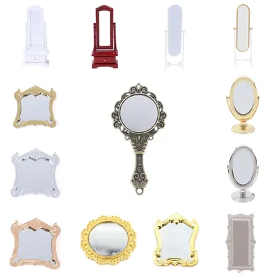 HOButter-Maison l'inventaire vintage mini commode miroir cadre de poupées meubles jouets
