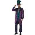 Snalify – Costume d'halloween pour homme pour adulte Alice au pays des merveilles chapeau fou