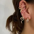 Boucles d'oreilles Clip serpent faux Cartilage Piercing manchette d'oreille pour femmes bijoux