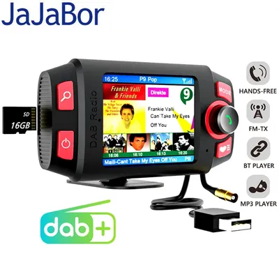 JaJaBor – récepteur de Radio DAB pour voiture adaptateur Audio transmetteur FM Bluetooth prise