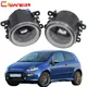 Cawanerl-Assemblage de phares antibrouillard pour Fiat Punto Evo 2009-2012 phare LED H11 4000LM