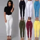 Hirigin – pantalon Slim taille haute pour femme jegging Long crayon extensible Slim tendance