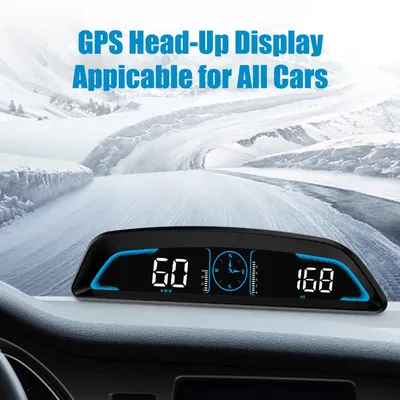 Compteur de vitesse GPS à bord G3 HUD affichage tête haute intelligent pour voiture horloge