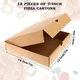 Boîtes à pizza en carton optique carton kraft brun naturel boîte à bijoux boîte ondulée vierge