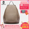 Zency-Sac à dos classique en cuir véritable pour femme sac à dos sac à dos roredémarrage avec