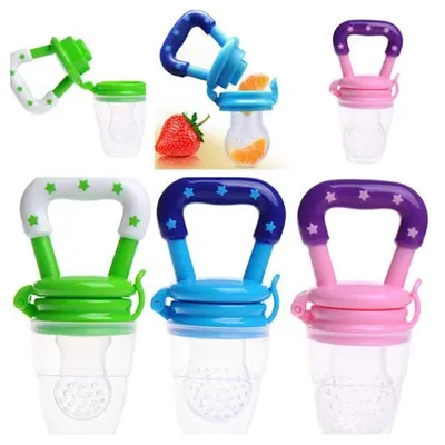 Tétine en silicone pour bébés jouets de dentition mangeoire à fruits pour bébés aliments frais