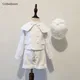 CnBeiBoom – Costume garçon robe blanche pour enfants de 1 à 4 ans ensemble de vêtements à la mode