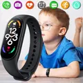 Montre connectée de sport pour enfants, pour garçons et filles, étanche, moniteur de fréquence