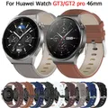 Bracelet en cuir pour montre Huawei GT3 GT2 Pro ceinture de 22mm 46mm bracelet Smartwatch