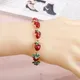 Bracelet Harvey rouge en cristal brillant pour femme joli bracelet en émail bijoux de fruits