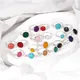 Bagues en pierre pour femmes et hommes bijoux de mariage quartz coloré matiques cabochon