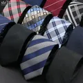 Cravates rayées à carreaux classiques pour hommes cravate tissée jacquard cravate de la présidence