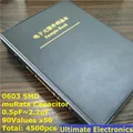 0603 japon muRata SMD condensateur échantillon livre Kit assorti 90valuesx50pcs = 4500 pièces (0.5pF