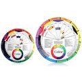 Nouveau Design de carte en papier professionnel roue de mélange de couleurs tableau d'encre