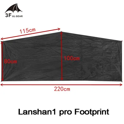 3F UL GEAR Lanshan 1 / Lanshan 1pro / Lanshan 2 / Lanshan 2pro Tente d'Empreinte Originale 15D