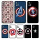 Marvel Captain America Bouclier Étui de Téléphone Pour Samsung A91 A73 A72 A71 A53 A52S A42 A33 A32