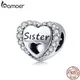 Bamoer-My Sweet Coussins Charm Fit Bracelet Collier en argent regardé 925 Perle en métal