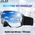 JSJM Aldult – lunettes de Ski Double couche Anti-buée pour Snowboard motoneige sport de plein