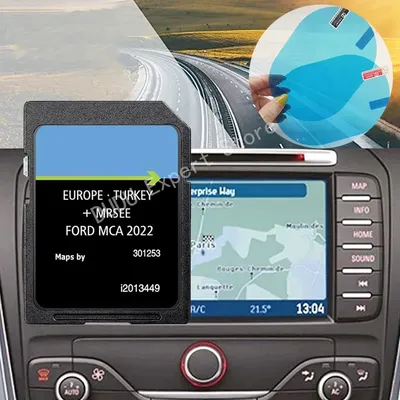 Carte SD de navigation avec autocollants anti-buée pour Ford cartes de navigation par satellite