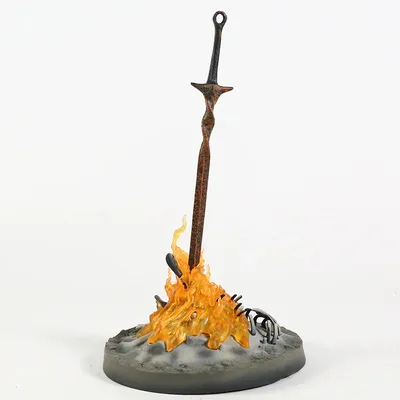 Figurine Dark Souls 3 Bonfire en PVC échelle 1/6 modèle à collectionner jouet avec lumière