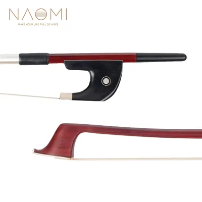 NAOMI – nœud papillon Double basse de Style allemand en bois brésilien octogonal en ébène