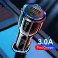 Chargeur USB de voiture pour touristes adaptateur de téléphone rapide PD Type C QC 3.0 Samsung
