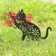 Piquets de jardin de chat en métal SilhouUP animal décoration artistique pour chalet extérieur