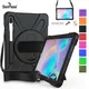 Antichoc Enfants Sûr PC Silicone Stand initié Sangle Tablette Couverture Pour Samsung Galaxy Tab