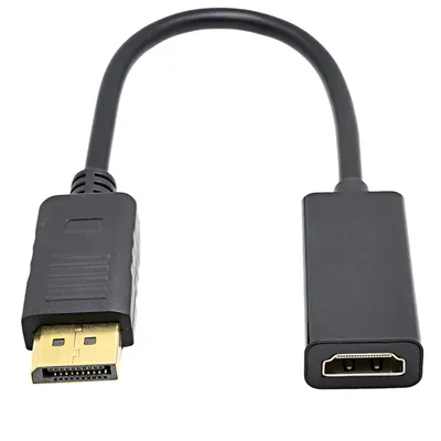 Adaptateur de Câble DP vers HDMI Mâle vers Femelle pour HP/DELL Lapp Port d'Affichage PC