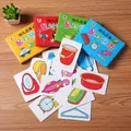 Jeu de cartes pour tout-petits jouet de puzzle fruits animaux camion nitive ensemble de vie