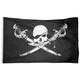3Jflag-Tête de mort de Jolly Roger os croisés 7 5 90x150cm 3X5Fts
