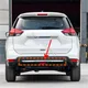 Garniture de Pare-Choc Avant et Arrière en ABS Chromé pour Nissan X-Trail X Trail T32 2017-2021