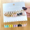 FNIO-Boucles d'oreilles en acrylique en forme de papillon pour femme bijoux en forme de goutte