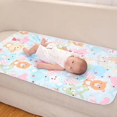 Matelas de jeu imperméable pour bébé matelas portable pliable et lavable coussin de couche