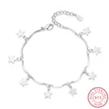 Vente chaude Mode 925 Bracelet En Argent Sterling Pour Les Femmes Étoile À Cinq Branches Gland