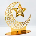 Veilleuse LED pour Eid Crafts Ramadan Moon Star EmilMubarak Moonlight Lamp Carimplanted
