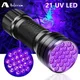 Lampe de poche portable à lumière noire ultraviolette mini torche lampe torche lampe pour urine