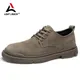 IEERD chaussures décontractées en cuir véritable hommes daim Oxfords hommes respirant chaussures