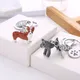 Porte-clés en métal 3D pour chien de compagnie porte-clés mignon pour chien porte-clés Border