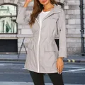 Imperméable léger pour femme veste imperméable à capuche veste de randonnée en plein air vestes