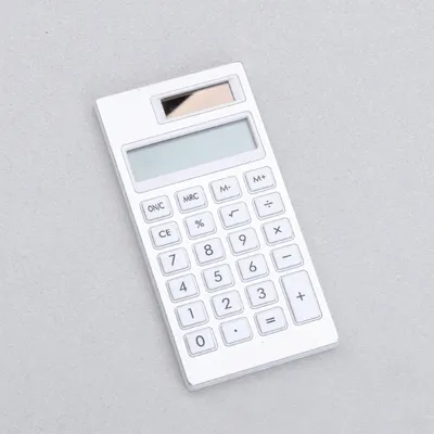Mini calculatrice silencieuse 12 bits calculatrice solaire ultra fine calculatrice créative